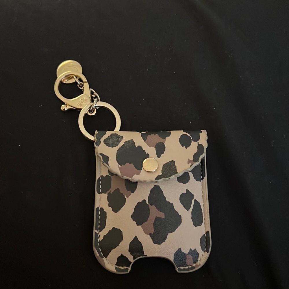 Leopard Itzy ritzy hand sanitizer keychain